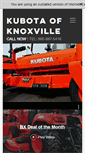Mobile Screenshot of kubotaofknoxville.com