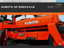 Tablet Screenshot of kubotaofknoxville.com